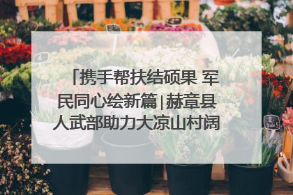 携手帮扶结硕果 军民同心绘新篇∣赫章县人武部助力大凉山村阔步乡村振兴路